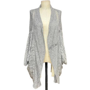Lululemon Breeze Easy‎ Wrap Sweater Heathered Light Grey Size XS/S